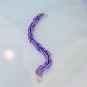 Clare V shortie chain strap purple
